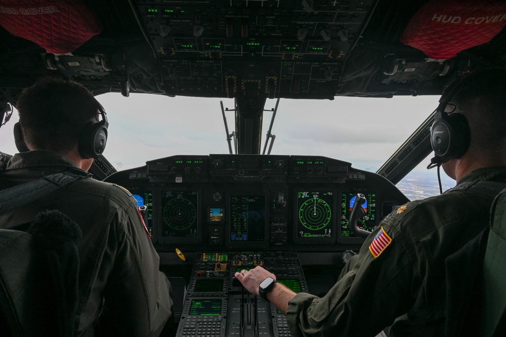 Air Station Clearwater first light overflight