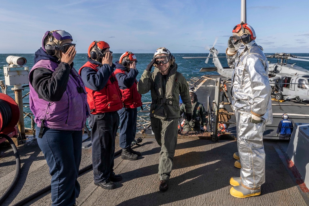 Rear Adm. Bailey Visits USS Stout