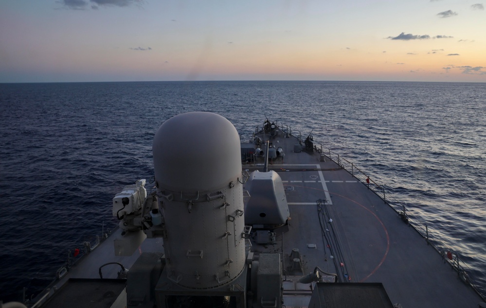 USS Arleigh Burke in Mediterranean Sea