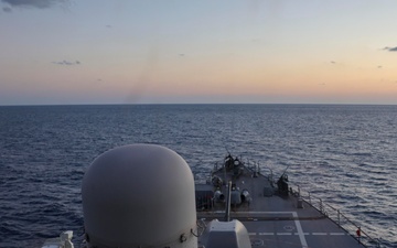 USS Arleigh Burke in Mediterranean Sea