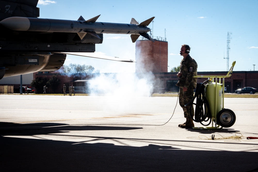 F-16 Take Off &amp; AFE Inspection