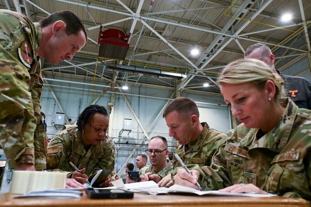 169th Fighter Wing bag drag for combat readiness inspection