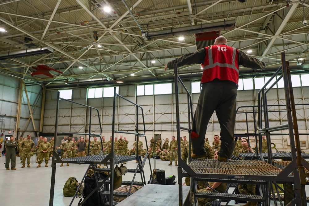 169th Fighter Wing bag drag for combat readiness inspection