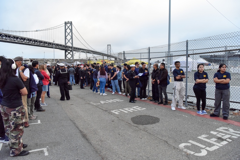 Future Sailors Tour the USS Tripoli at SFFW 2024