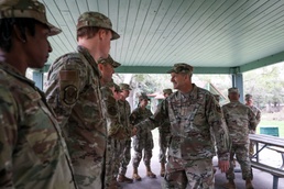 National Guard leaders visit Guardsmen answering the call in Southeast