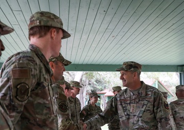 National Guard leaders visit Guardsmen answering the call in Southeast
