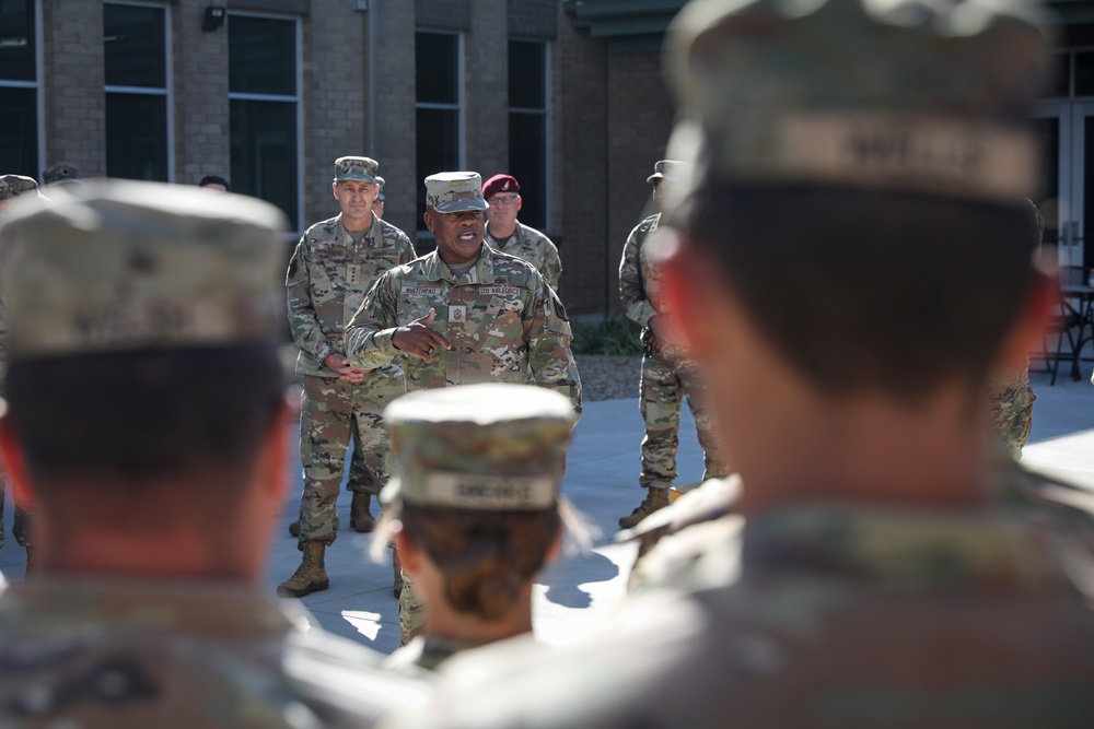 National Guard leaders visit Guardsmen answering the call in Southeast