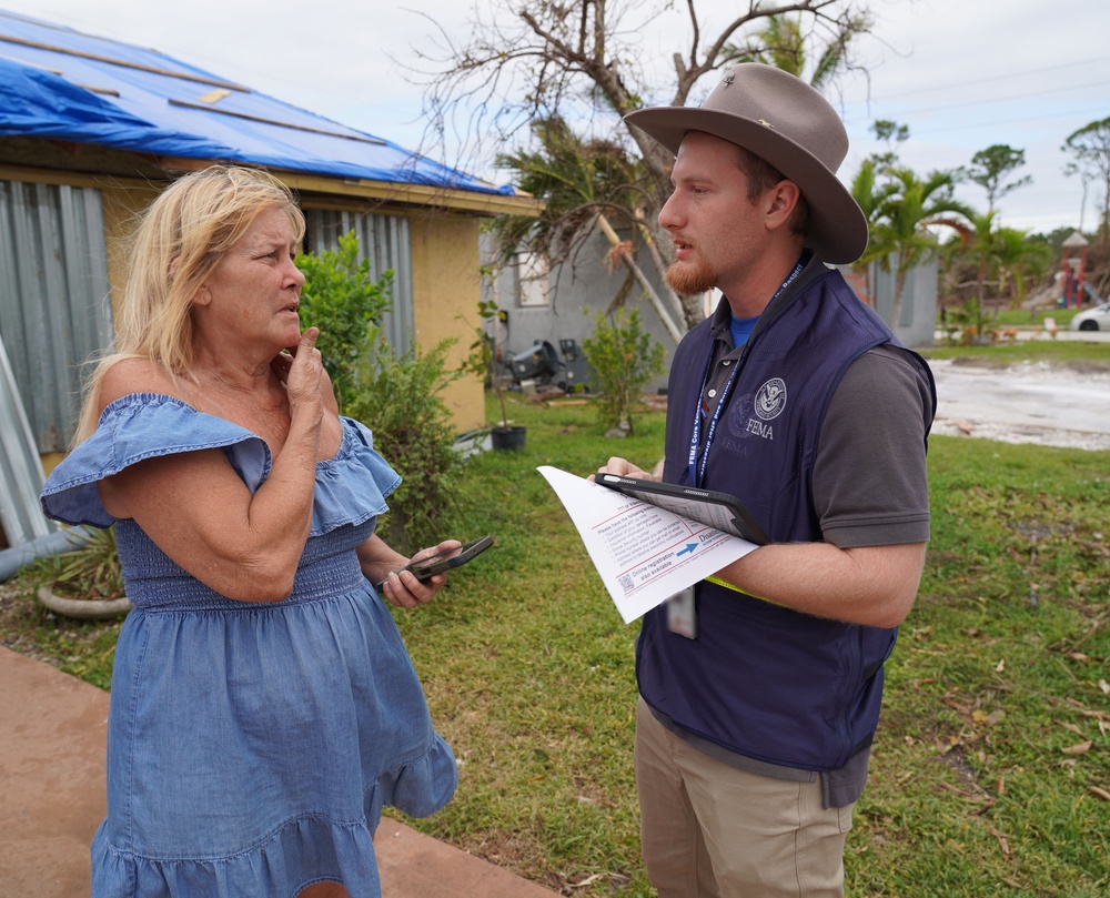 DSA Team and Milton County Emergency Management Staff Canvass Neighborhoods