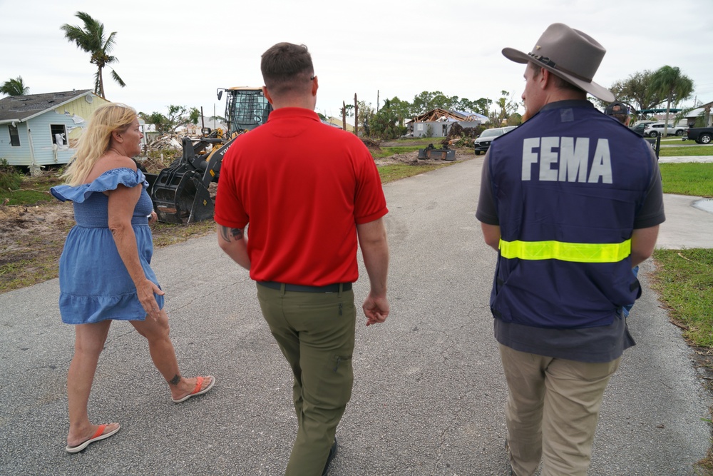 DSA Teams and Milton County Emergency Management Staff Canvass Neighborhoods