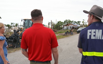 DSA Teams and Milton County Emergency Management Staff Canvass Neighborhoods