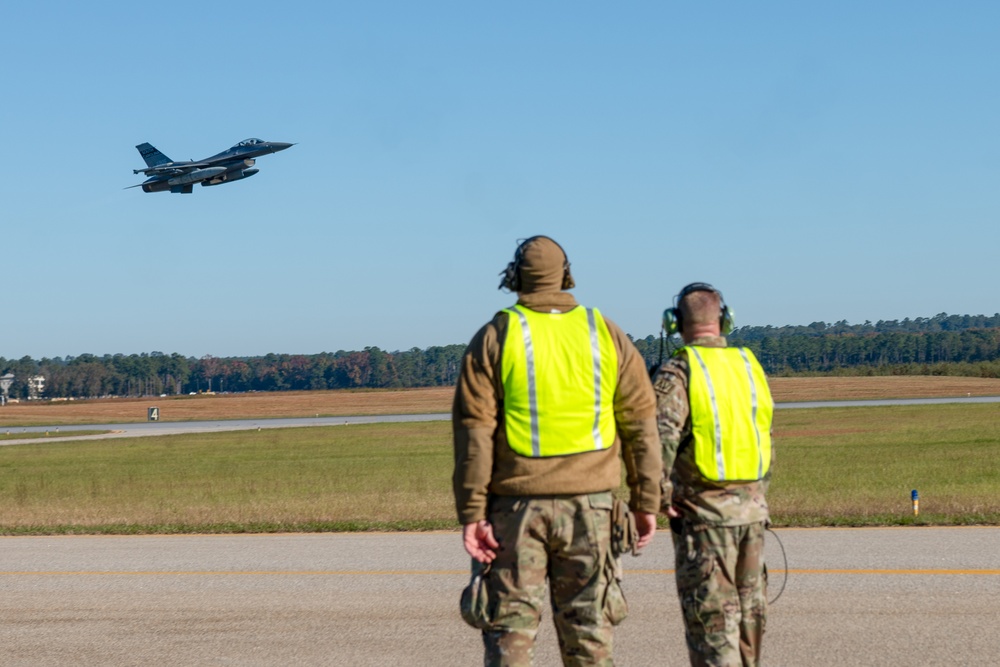 169th Fighter Wing participates in a combat readiness inspection on flightline