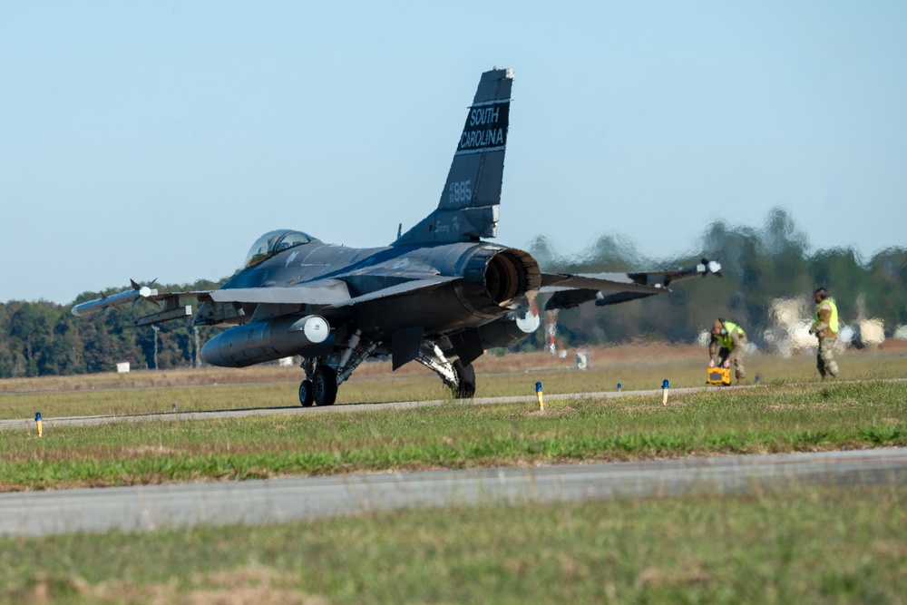 169th Fighter Wing participates in a combat readiness inspection on flightline