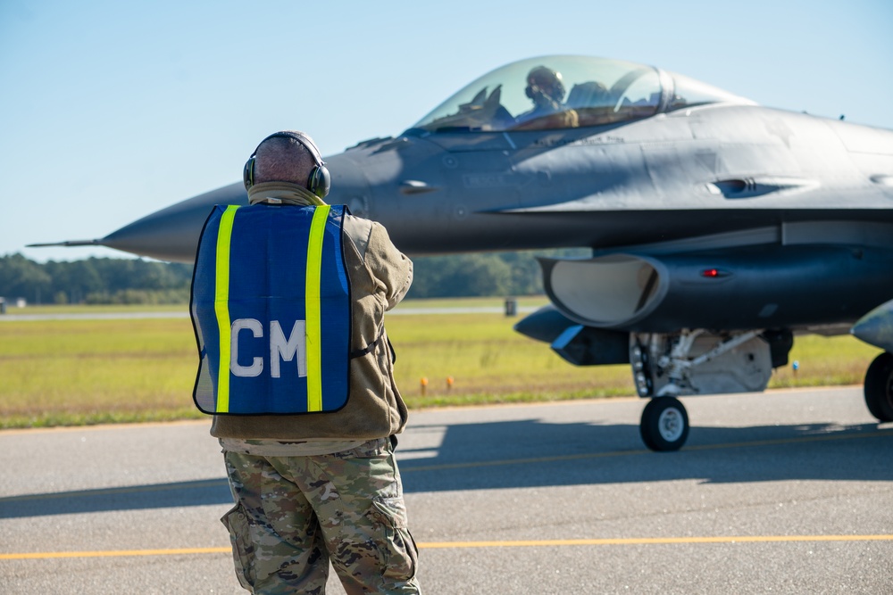 169th Fighter Wing participates in a combat readiness inspection on flightline