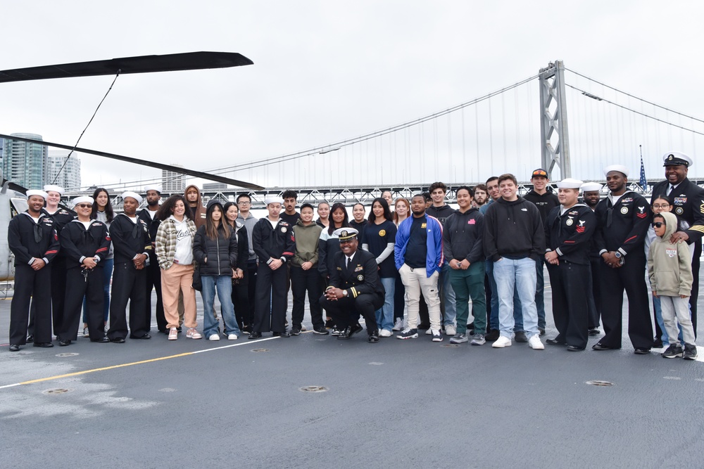 Future Sailors Tour the USS Tripoli at SFFW 2024