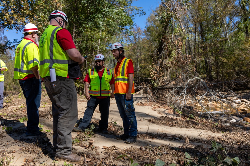 U.S. Army Corps of Engineers Assess Waste Water Damage from Hurricane Helene in North Carolina