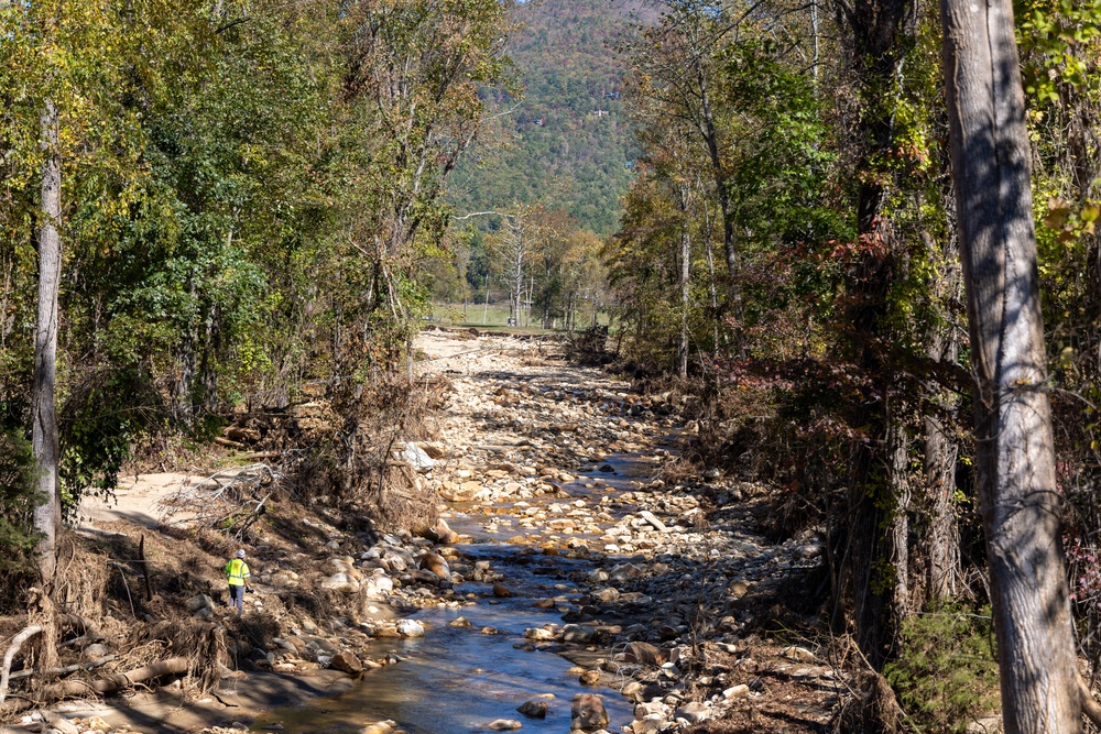 Hurricane Helene Damage in Linville, North Carolina