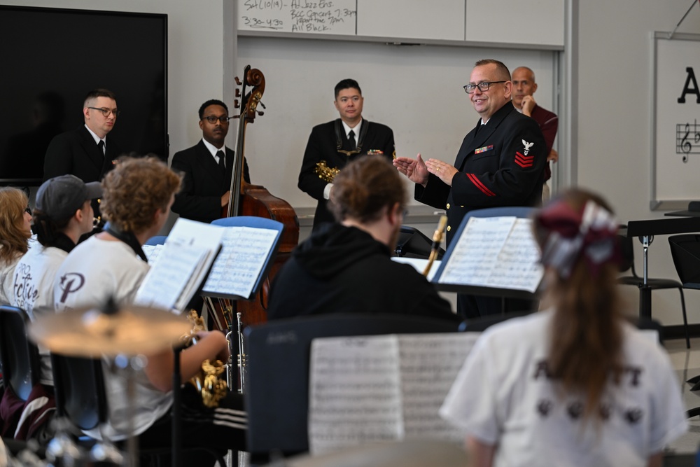 U.S. Navy Band Commodores perform school concert at Altoona Area High School