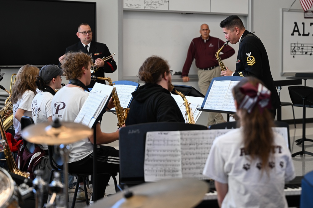 U.S. Navy Band Commodores perform school concert at Altoona Area High School