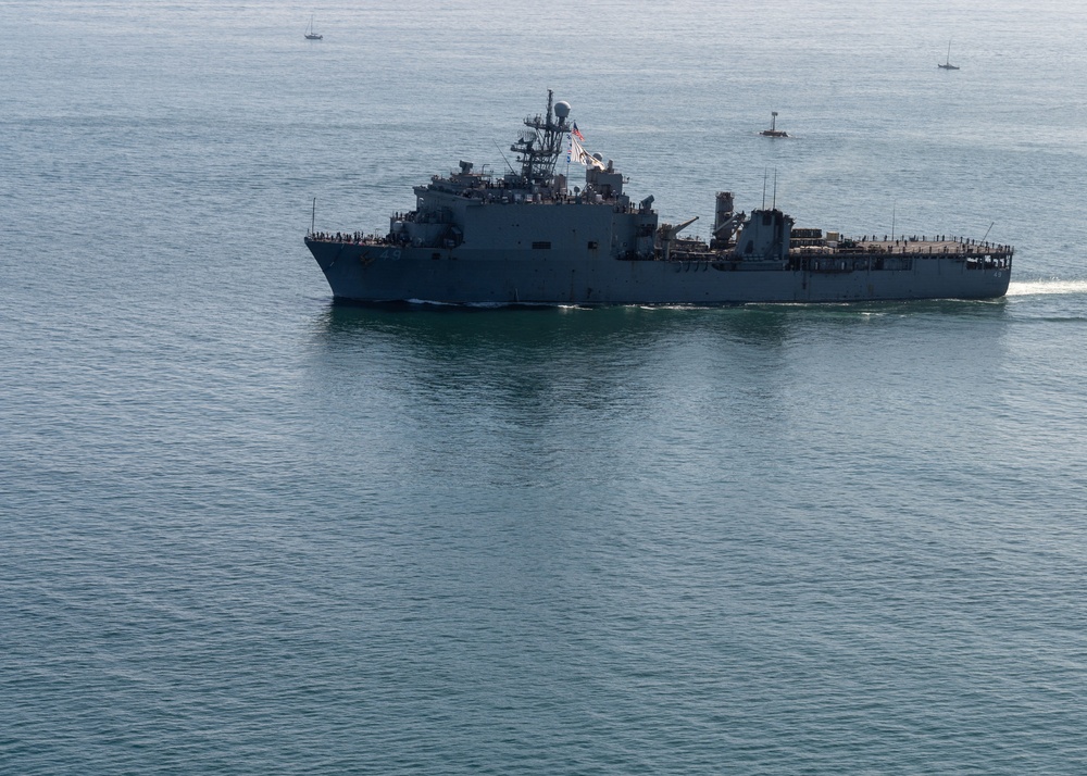 USS Harpers Ferry returns home after Indo-Pacific deployment