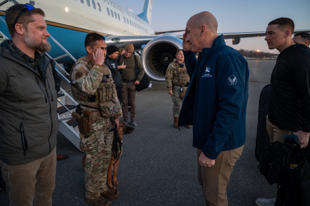 Air Force Chief of Staff departs JBER