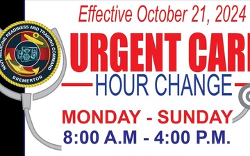 Naval Hospital Bremerton Urgent Care Clinic Transition Oct. 21, 2024