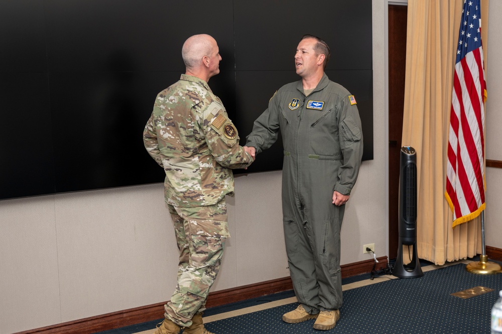 CSAF, CMSAF discuss reoptimization and mobility ops in contested environment at Travis AFB