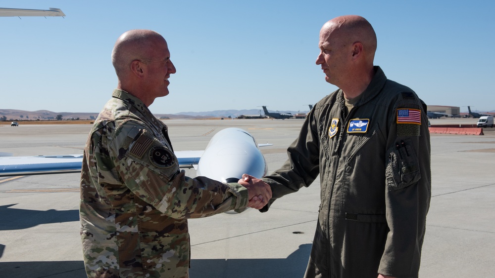 CSAF, CMSAF discuss reoptimization and mobility ops in contested environment at Travis AFB 