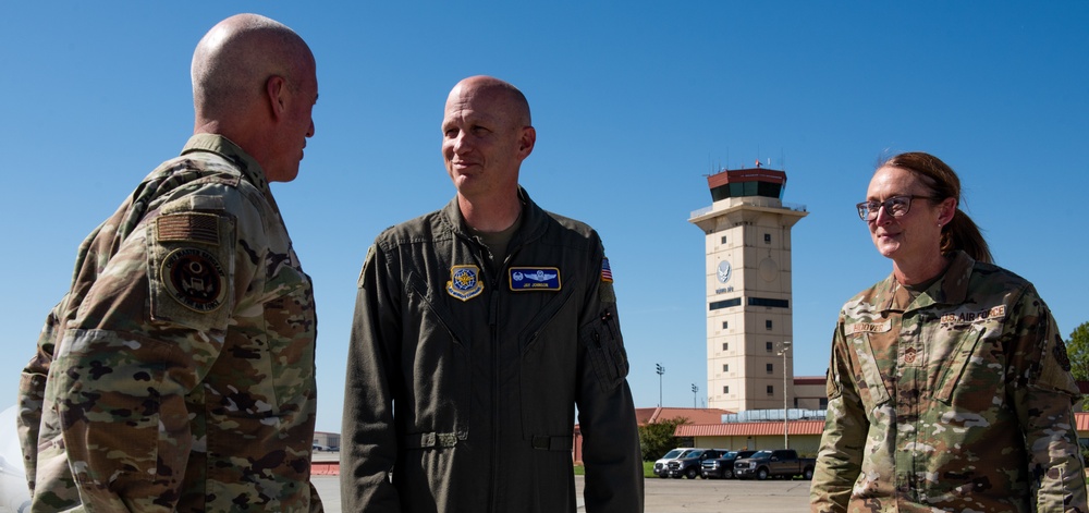 CSAF, CMSAF discuss reoptimization and mobility ops in contested environment at Travis AFB 