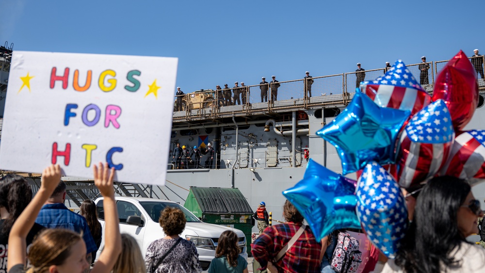 USS Harpers Ferry returns home after Indo-Pacific deployment