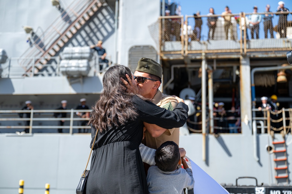 USS Harpers Ferry returns home after Indo-Pacific deployment