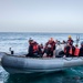 Sailors assigned to Nimitz-class aircraft carrier USS Carl Vinson (CVN 70) conduct small boat operations