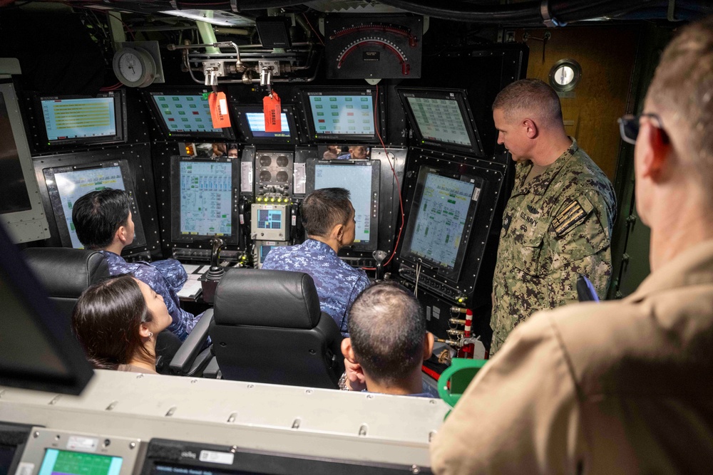 Japan Maritime Self-Defense Force Tour of USS Hawaii