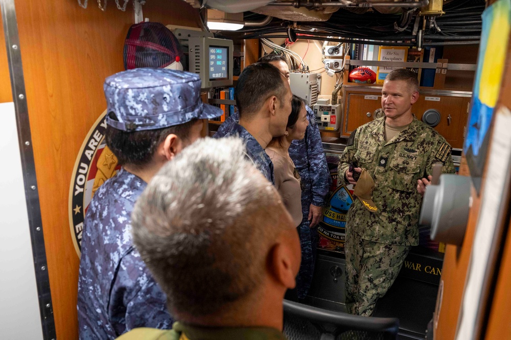 Japan Maritime Self-Defense Force Tour of USS Hawaii