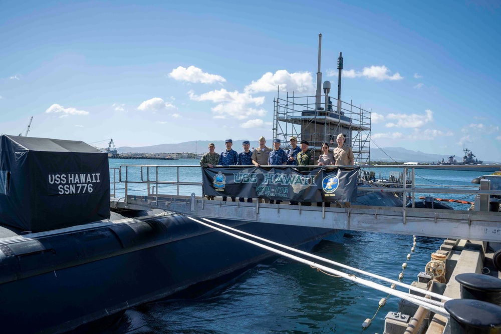 Japan Maritime Self-Defense Force Tour of USS Hawaii