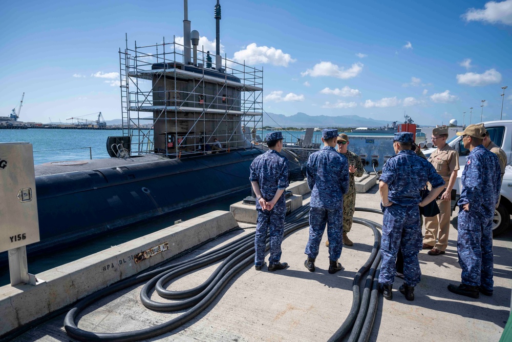 Japan Maritime Self-Defense Force Tour of USS Hawaii