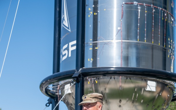 Centaur Upper Stage Installation Recognizes Trailblazing Space Program