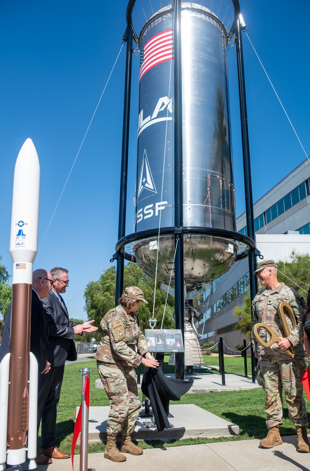 Centaur Upper Stage Installation Recognizes Trailblazing Space Program