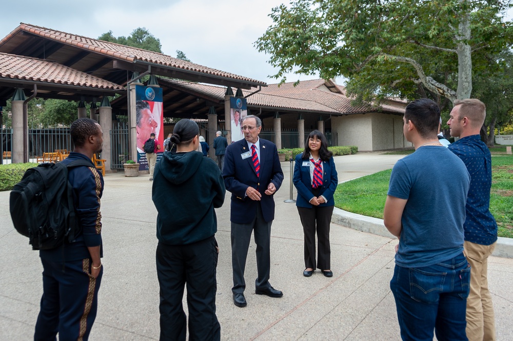 USS Ronald Reagan (CVN 76) Sailors visit the Ronald Reagan Presidential Library and Museum