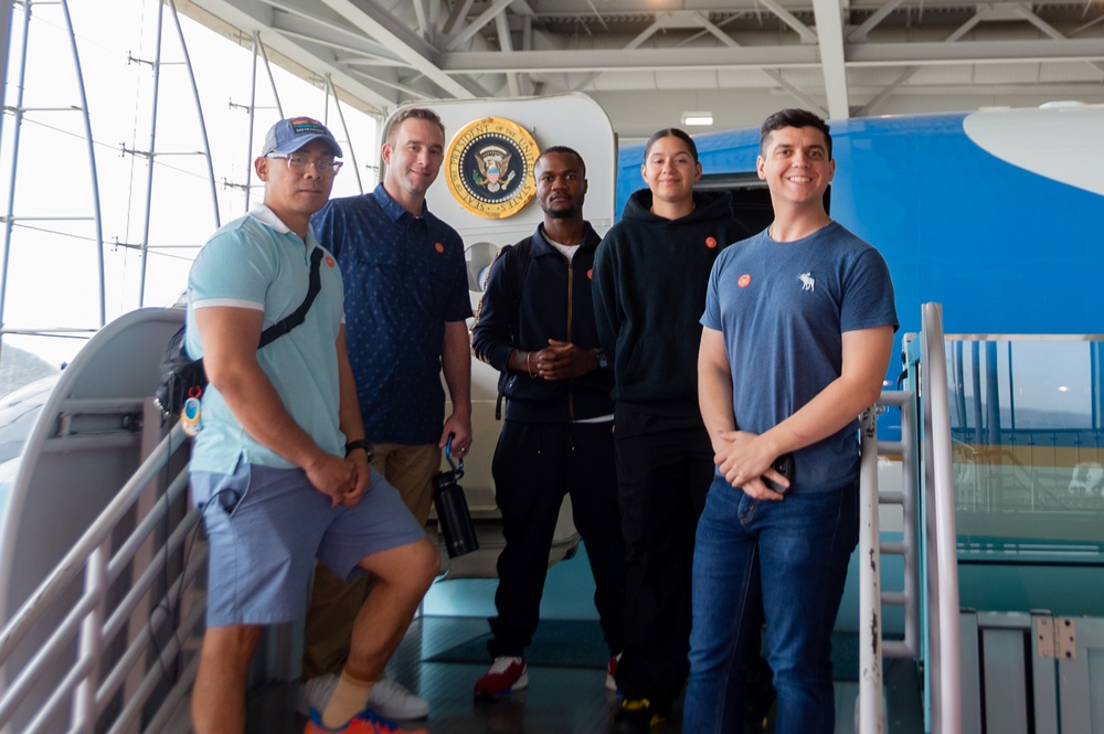 USS Ronald Reagan (CVN 76) Sailors visit the Ronald Reagan Presidential Library and Museum