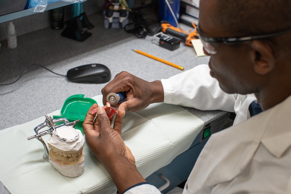 USS George Washington dental department perform daily operations