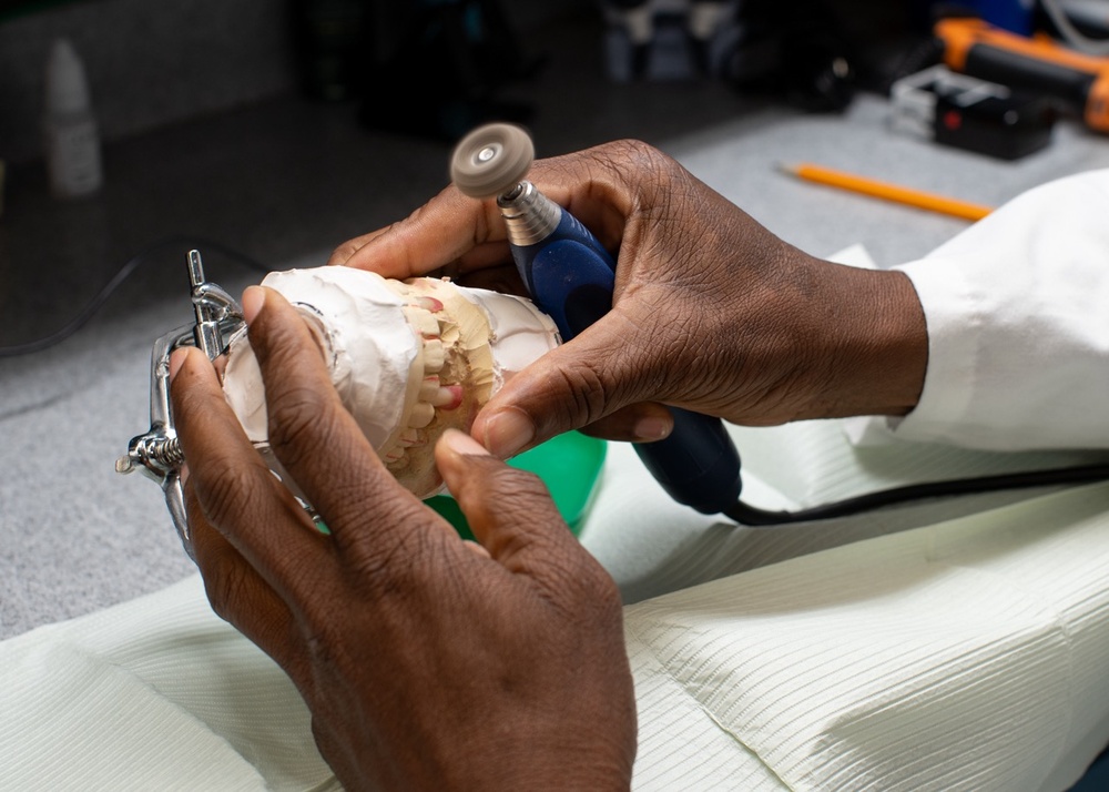 USS George Washington dental department perform daily operations
