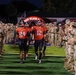 101st Airborne Division Soldiers honored at a local high school football game for Hurricane Helene relief efforts