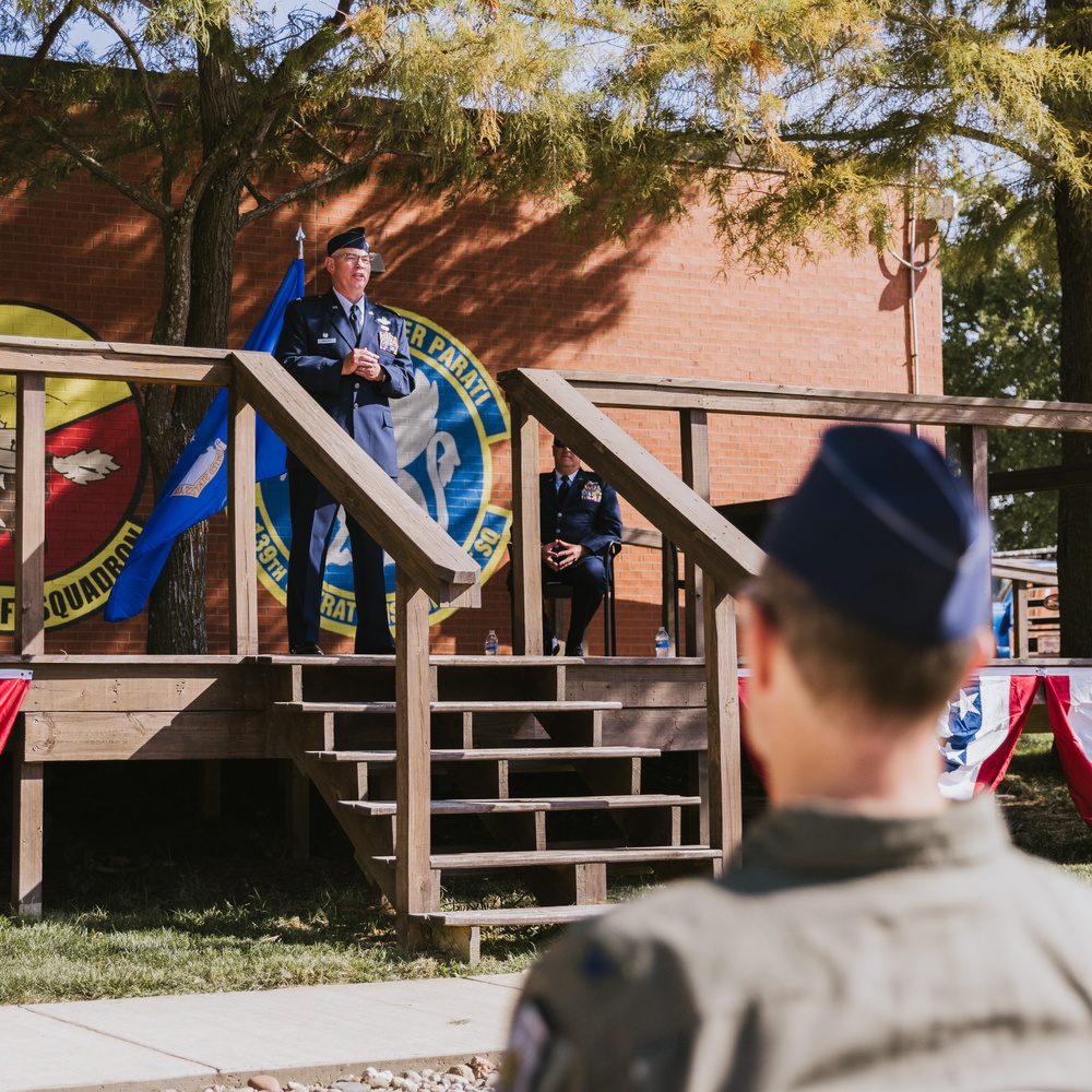 Lt. Col. Eric Rawlings promotes to the rank of colonel