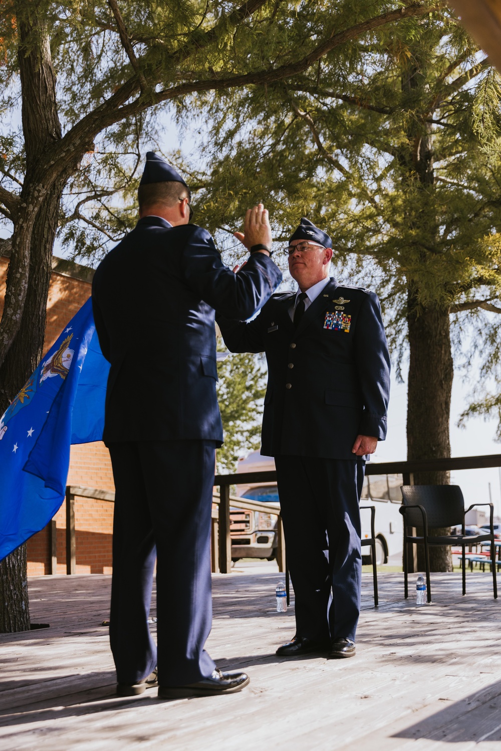 Lt. Col. Eric Rawlings promotes to the rank of colonel