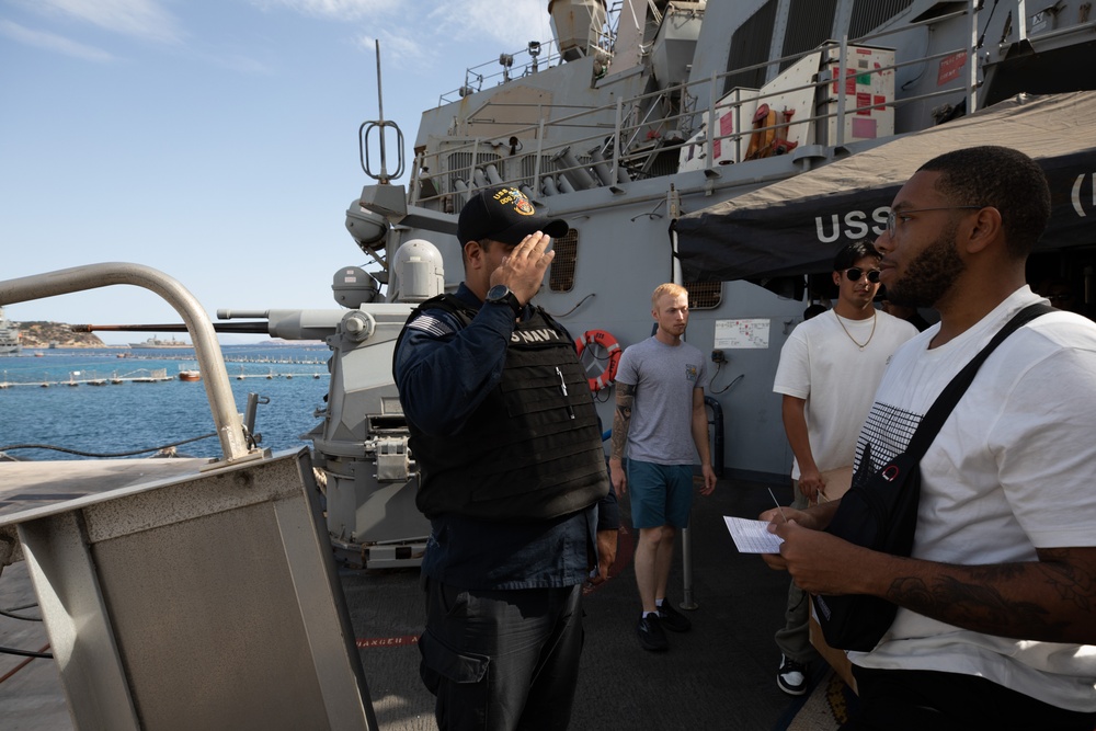 Liberty Call aboard the USS Cole