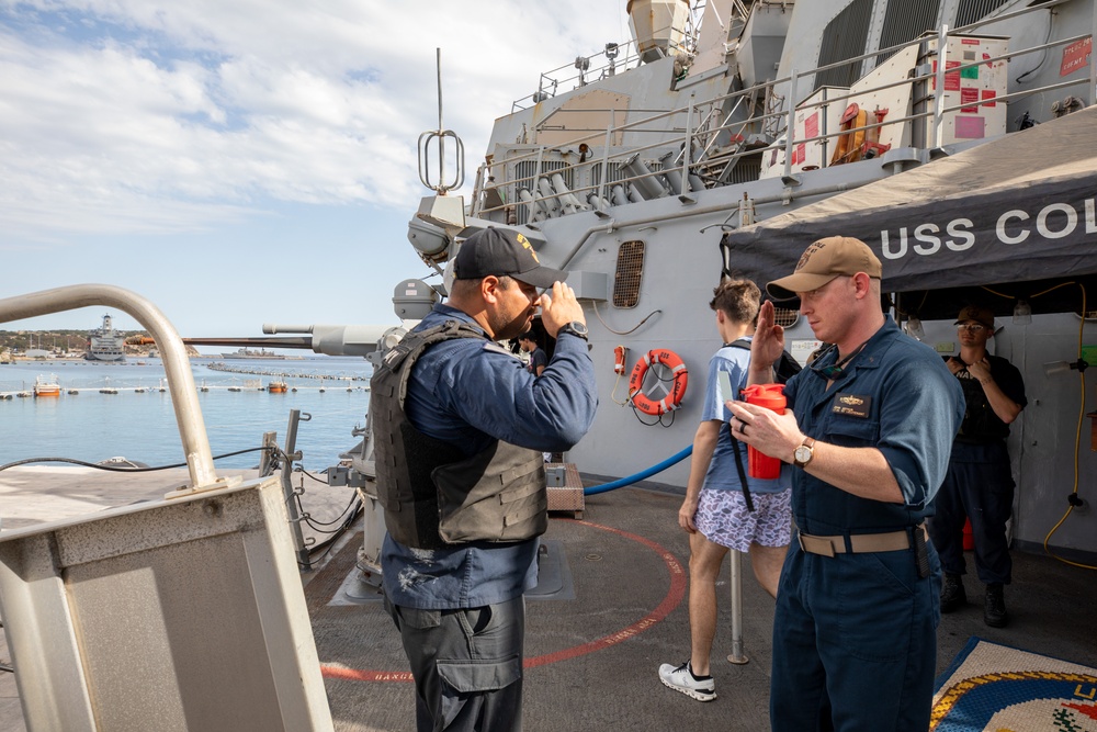 Liberty Call aboard the USS Cole