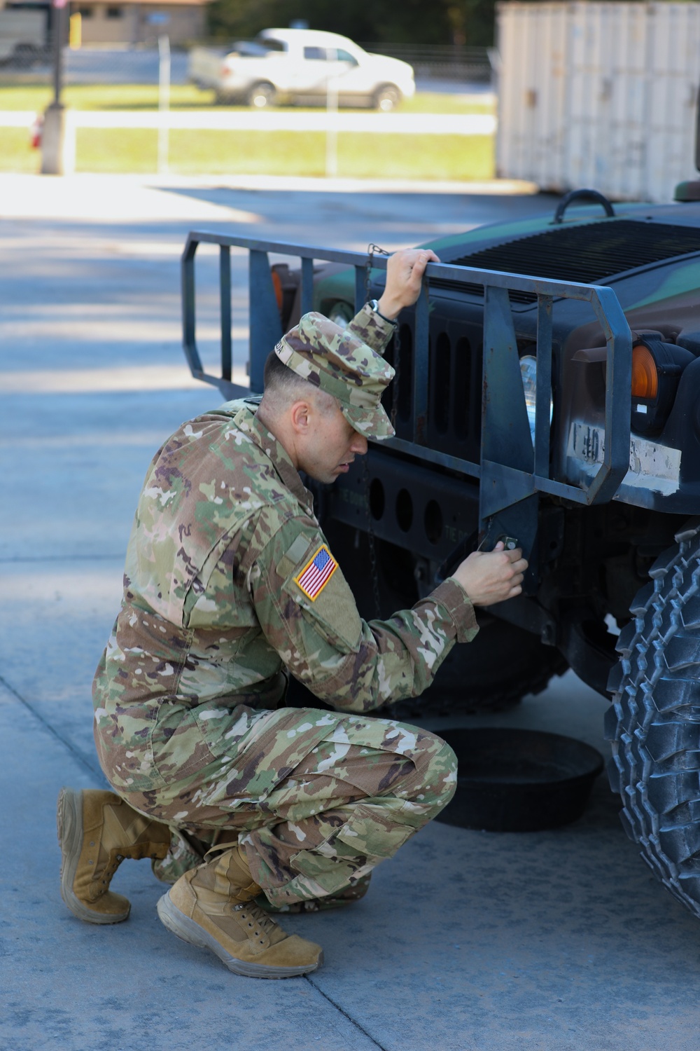 Soldiers complete PMCS as mystery event at Best Warrior Competition