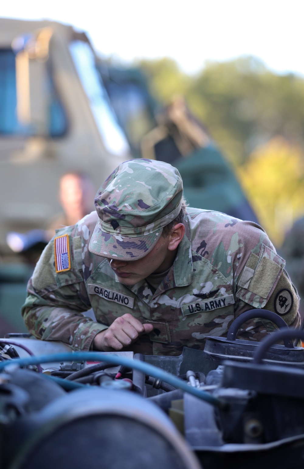 Soldiers complete PMCS as mystery event at Best Warrior Competition