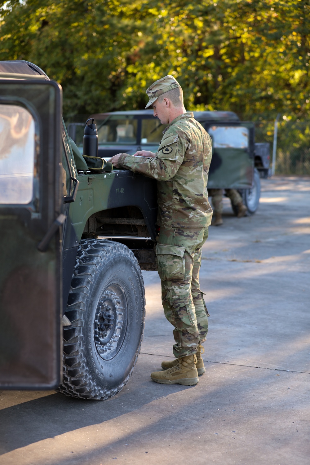 Soldiers complete PMCS as mystery event at Best Warrior Competition