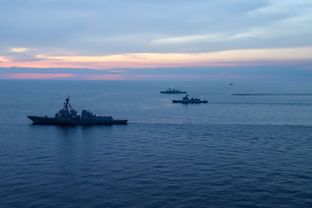 Canada, Philippines and U.S conduct a maneuvering exercise during Sama Sama 2024